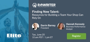 Are you struggling to find qualified and dependable Advisors, Service Writers, and Technicians for your auto repair shop?   Join R.O. Writer and Elite Worldwide for a jam-packed session aimed at helping auto repair shop owners overcome challenges in building a reliable team to keep business moving.